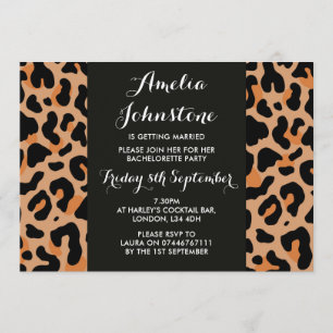Leopard Print Bridal Dusche Einladung