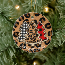 Leopard Print, Buffalo Kariert, Weihnachtsbäume