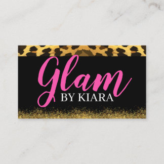Leopard Print Business Cards Visitenkarte