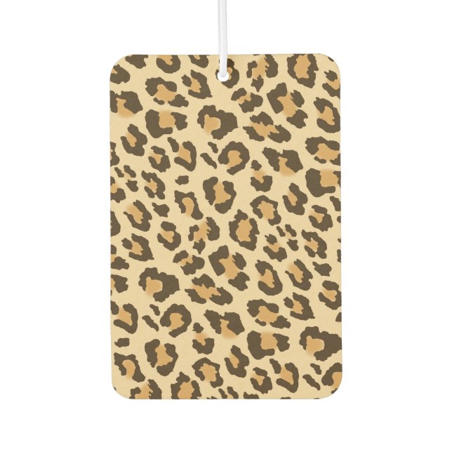 Leopard Print Car Air Freshener Autolufterfrischer (Vorderseite)
