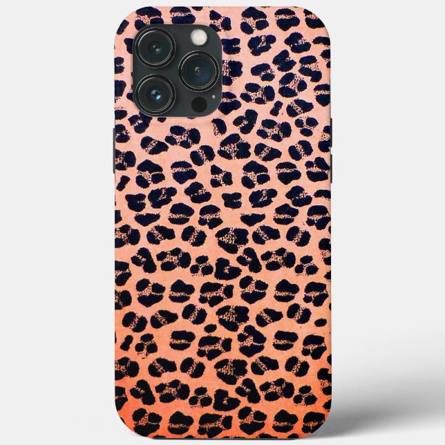 Leopard Print Case-Mate iPhone Fall Hülle (Rückseite)