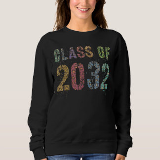 Leopard Print Class of 2032 Future Abschluss Gut Sweatshirt