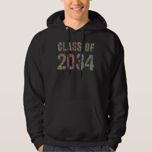 Leopard Print Class of 2034 Future Abschluss Gut Hoodie