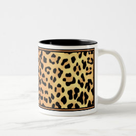 Leopard Print Coffee/Tee/Kakao-Cup-Tasse Zweifarbige Tasse