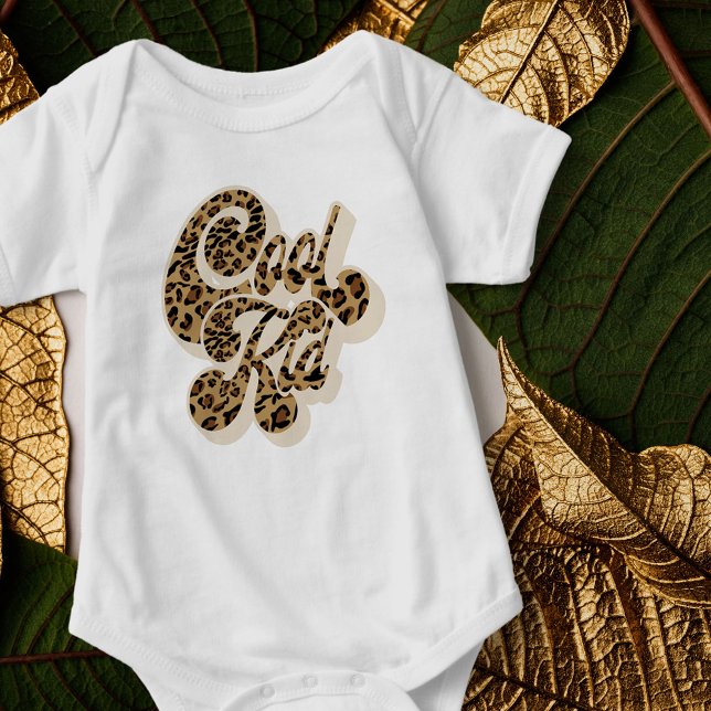 Leopard Print Cool Kid Matching Mommy and Me Baby Strampler (Von Creator hochgeladen)