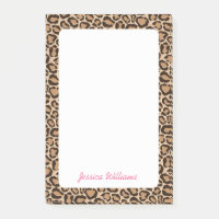 Leopard Print Custom Monogram