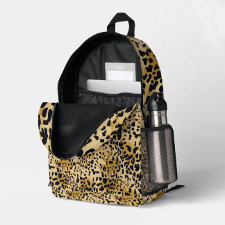 Leopard Print Cut Sew BagPack Bedruckter Rucksack