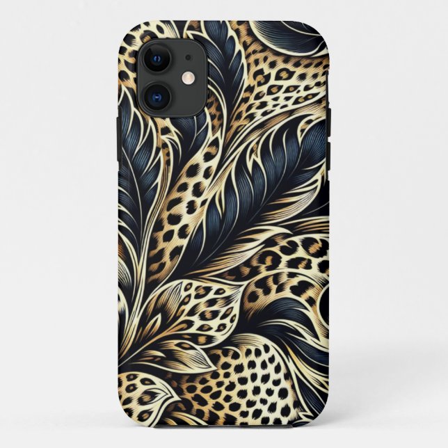 Leopard Print Design iPhone Cover (Rückseite)