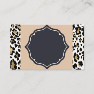 Leopard Print Designer Business/Appt Card Visitenkarte