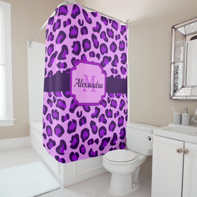 Leopard Print Duschvorhang (Beispiel)