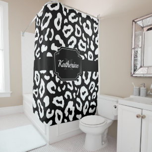 Leopard Print Duschvorhang