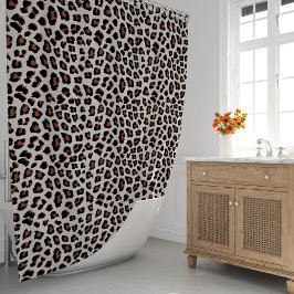 Leopard Print Duschvorhang