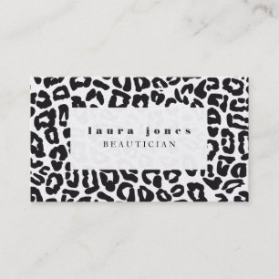 Leopard Print Fashion Template Visitenkarte