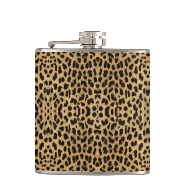 Leopard Print Flask Flachmann (Vorderseite)