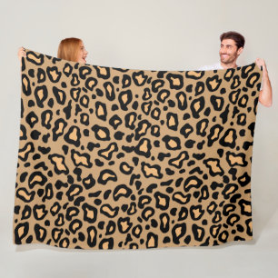 Leopard Print Fleece Blanket