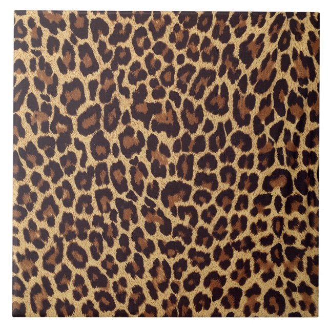 Leopard Print Fliese (Vorderseite)