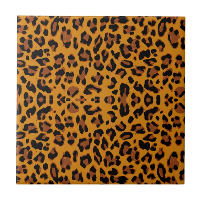 Leopard Print Fliese (Vorderseite)