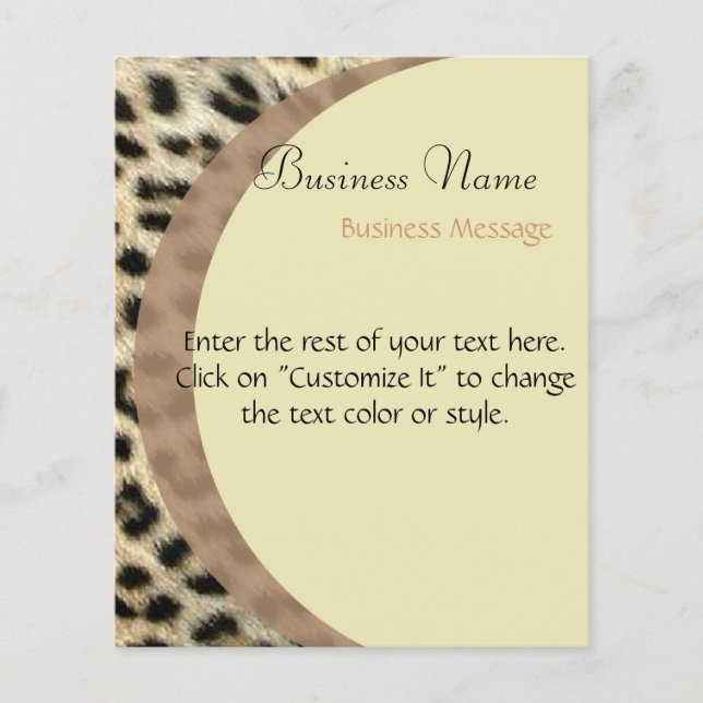 Leopard Print Flyer (Vorne)
