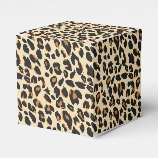 Leopard Print Geschenkschachtel (Vorderseite)