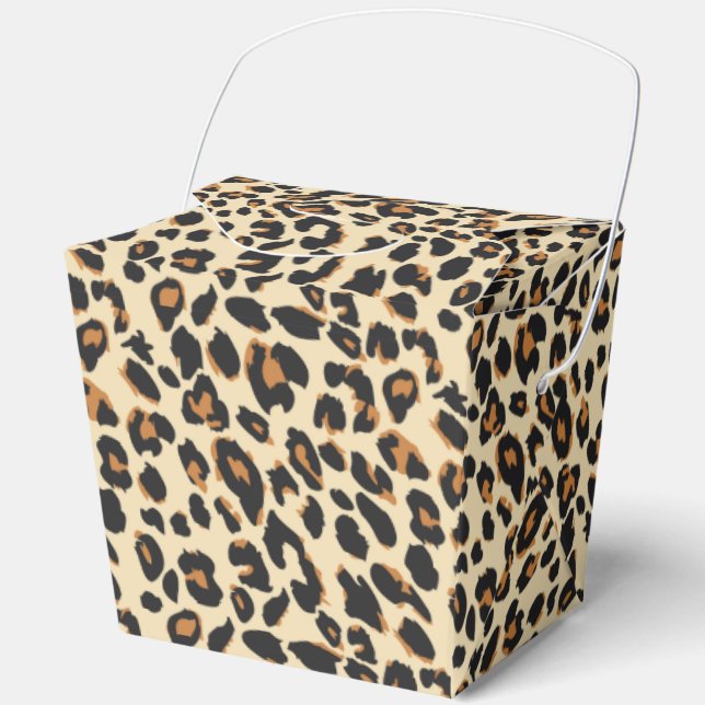 Leopard Print Geschenkschachtel (Vorderseite)