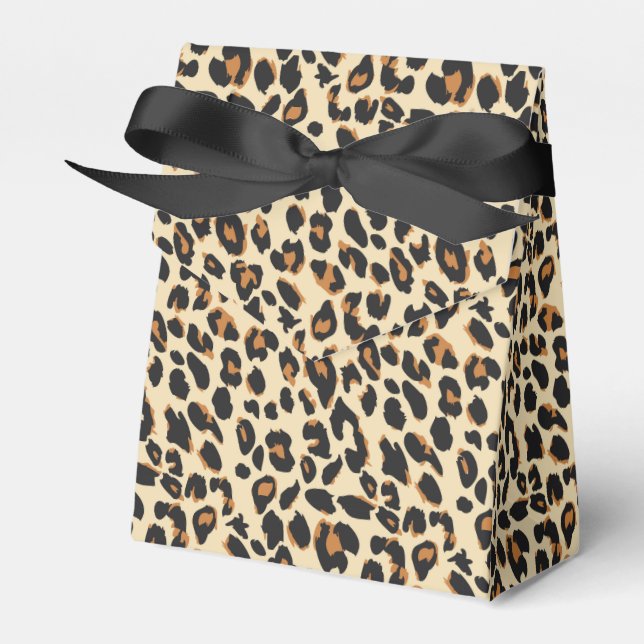 Leopard Print Geschenkschachtel (Vorderseite)