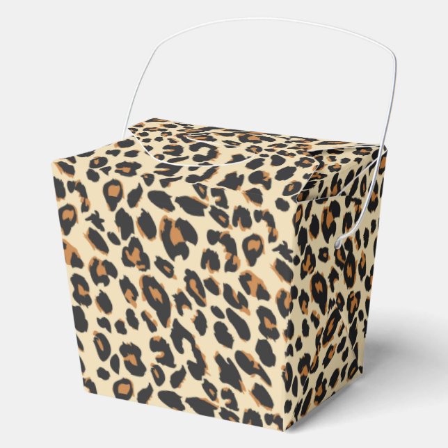 Leopard Print Geschenkschachtel (Vorderseite)