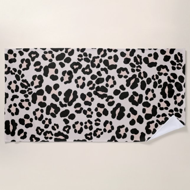 Leopard Print Glam #1 - Landschaft #pattern #decor Strandtuch (Vorderseite)