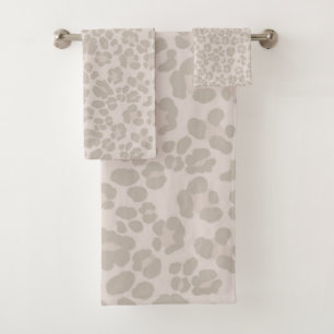Leopard Print Glam 2 #pattern #design Badhandtuch Set