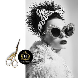 Leopard Print Glam Retro Decoupage Seidenpapier