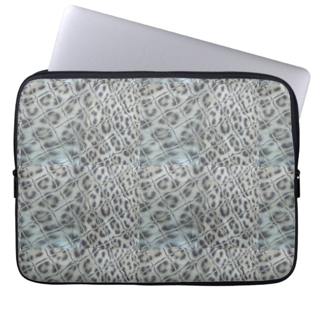 Leopard Print Graphics Electronics Bag Laptopschutzhülle (Vorderseite)