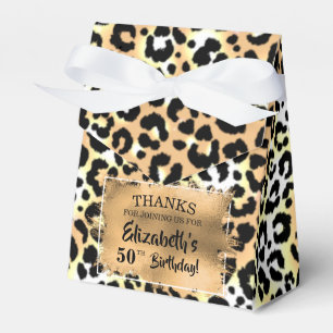 Leopard Print Imitate Foil Geschenkschachtel