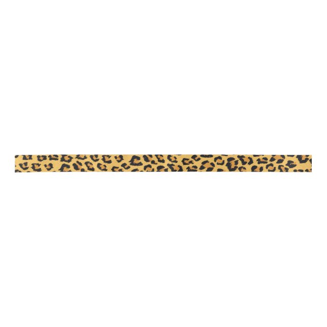Leopard Print Imitate für Wild Style Safari Muster Satinband (Vorderseite)