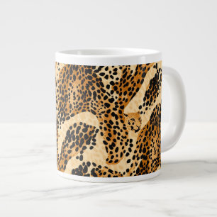 Leopard Print Jumbo Tasse