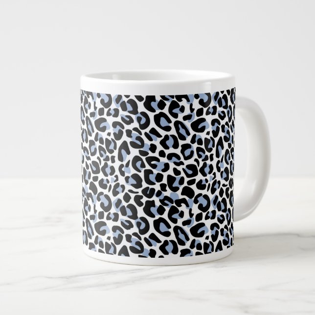 Leopard Print Jumbo Tasse (Vorderseite Rechts)