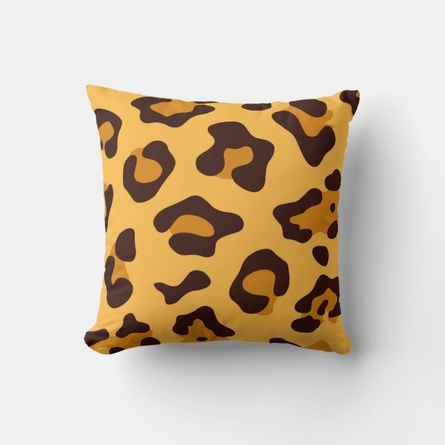 Leopard Print Kissen (Vorderseite)