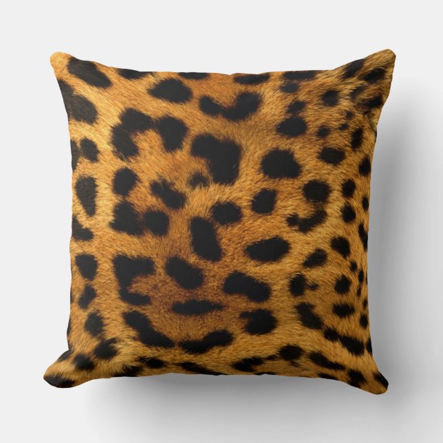Leopard Print Kissen (Vorderseite)