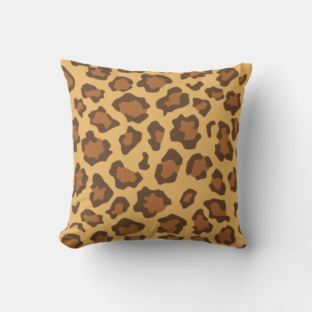 Leopard Print Kissen (Vorderseite)