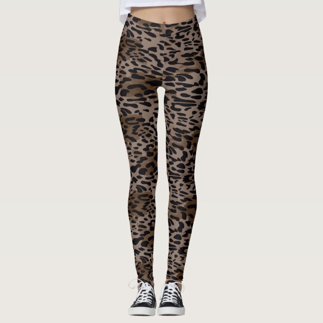Leopard Print Leggings (Vorderseite)