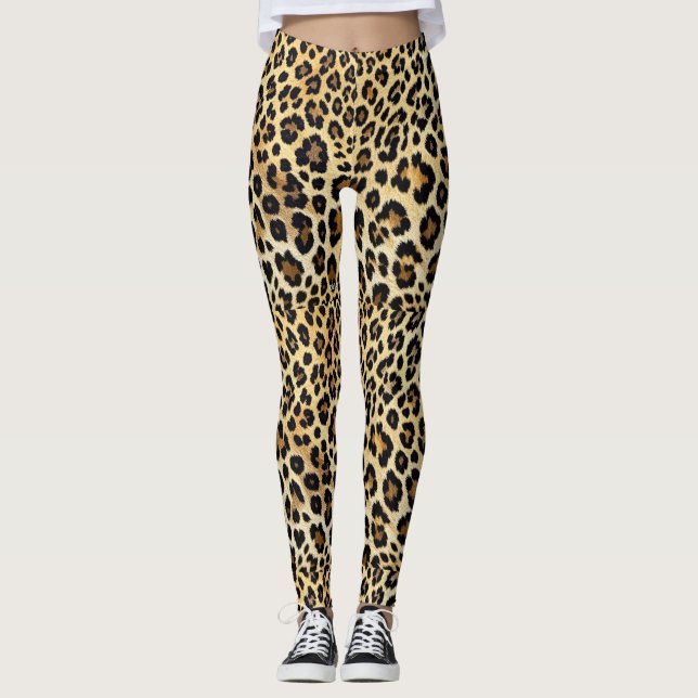 Leopard Print Leggings (Vorderseite)