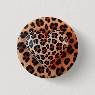 Leopard Print Liebe Button