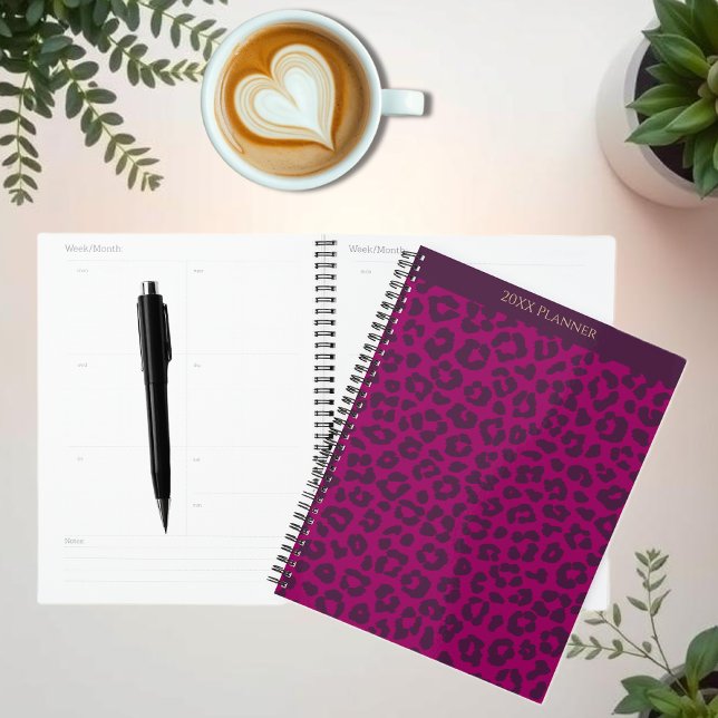 Leopard Print-Magenta Planer (Leopard Print-Magenta Planner)
