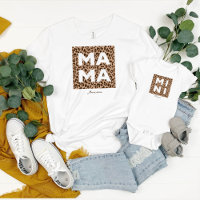 Leopard Print Mama und Mini Matching Outfit