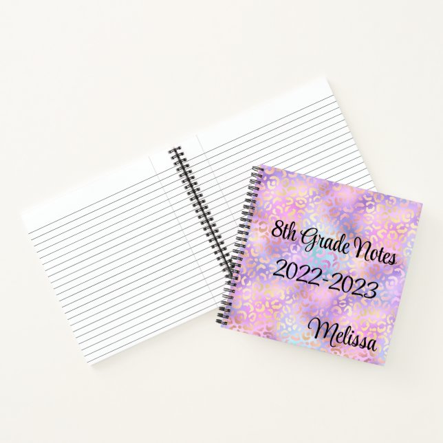 Leopard Print Monogram Notebook Notizbuch (Innenseite)