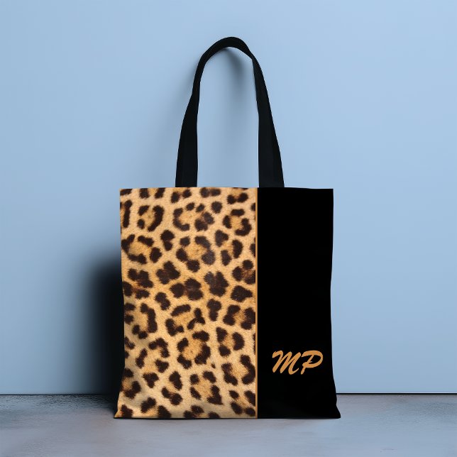 Leopard Print Monogram Stilvoll Personalisiert (Von Creator hochgeladen)
