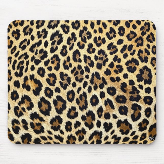 Leopard Print Mouse Mat Mousepad (Vorne)