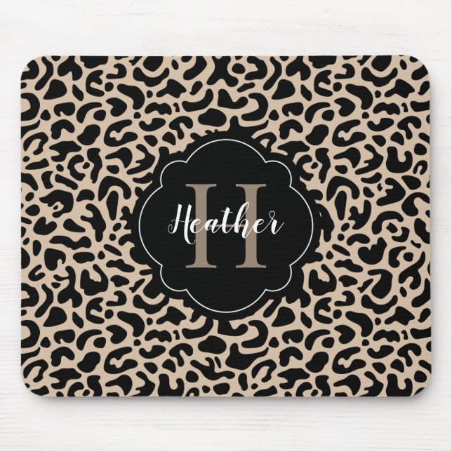 Leopard Print Mouse Pad Mousepad (Vorne)