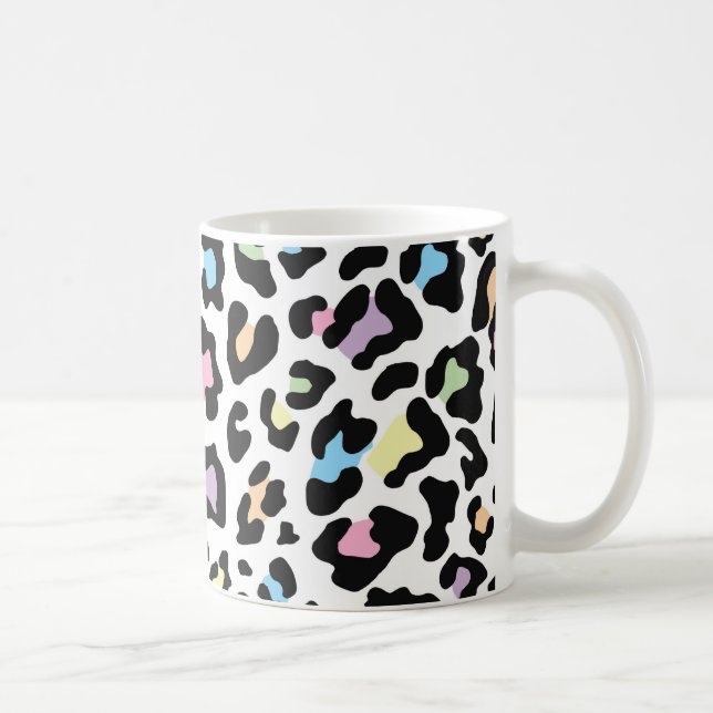 Leopard Print Multi Colors Tasse (Rechts)