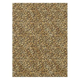 Leopard Print Muster in Gold und Schwarz Tischdecke