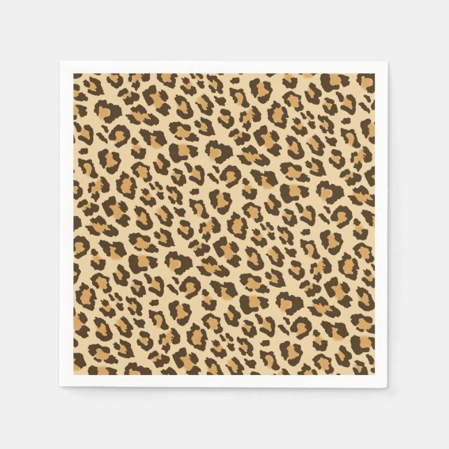 Leopard Print Napkins Serviette (Vorderseite)