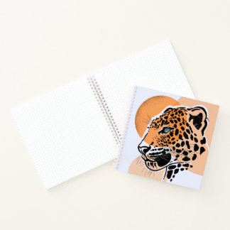 Leopard Print Notebook - Animal Print Journal Notizbuch